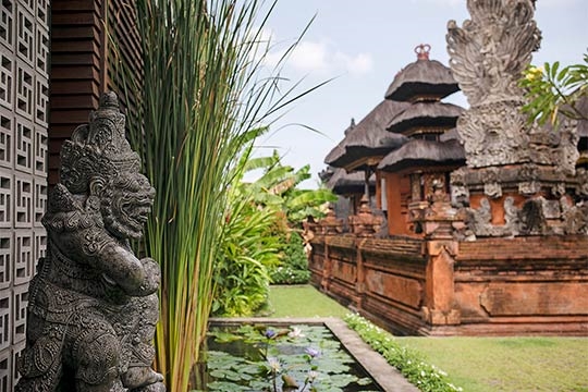 Temple at villa